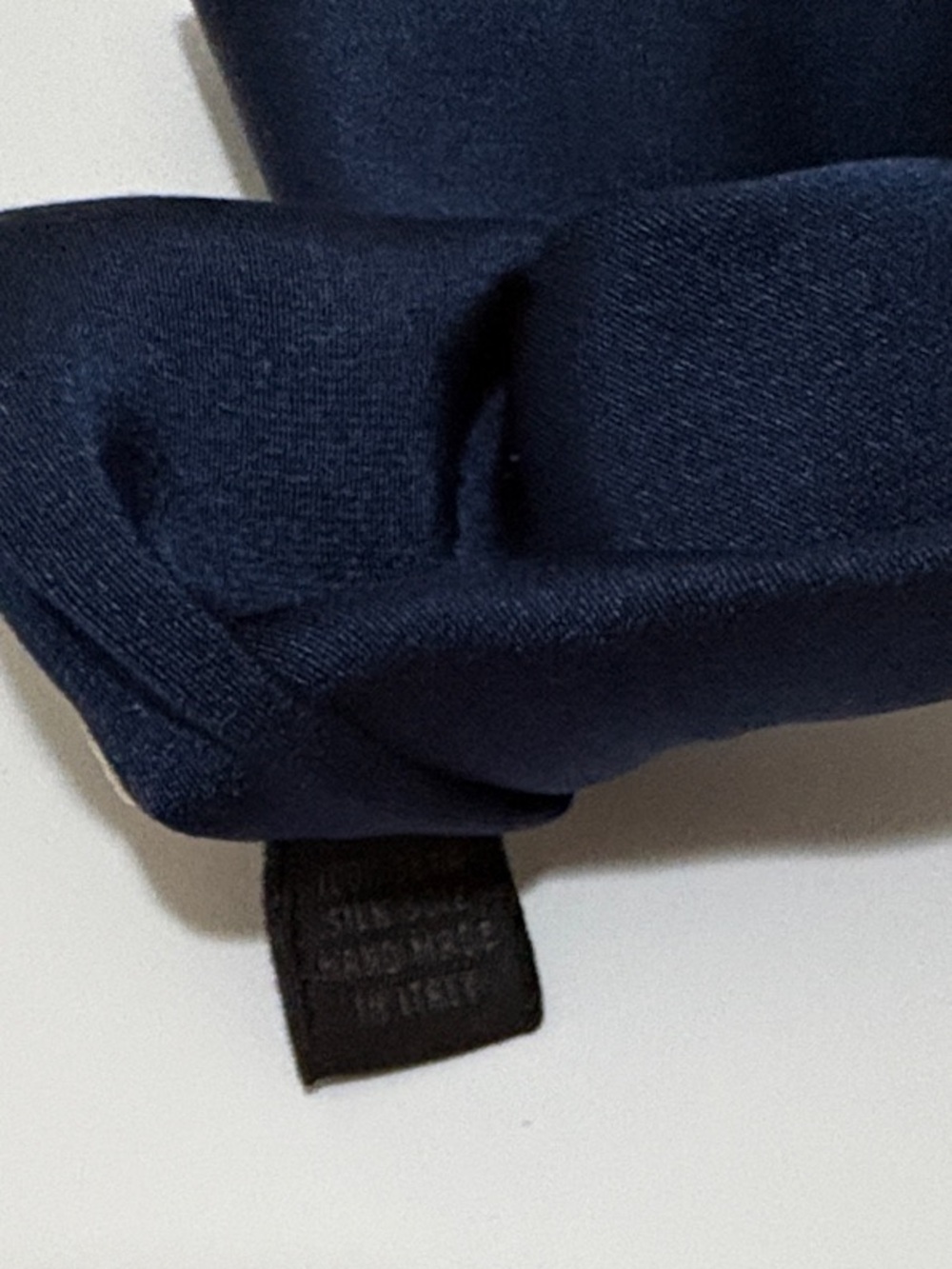 Maison Hoffman Men's Dark Navy Silk Tie - Picture 3 of 3
